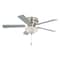 Vaxcel Expo 42 inch Flush Mount Satin Nickel Ceiling Fan with LED Light Kit F0023 - alternate 1